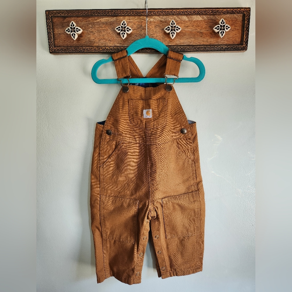 Carhartt Kids Canvas Bib Overalls Infant Size 9 Month